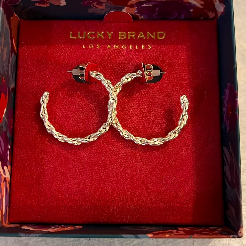 Silver lucky earrings